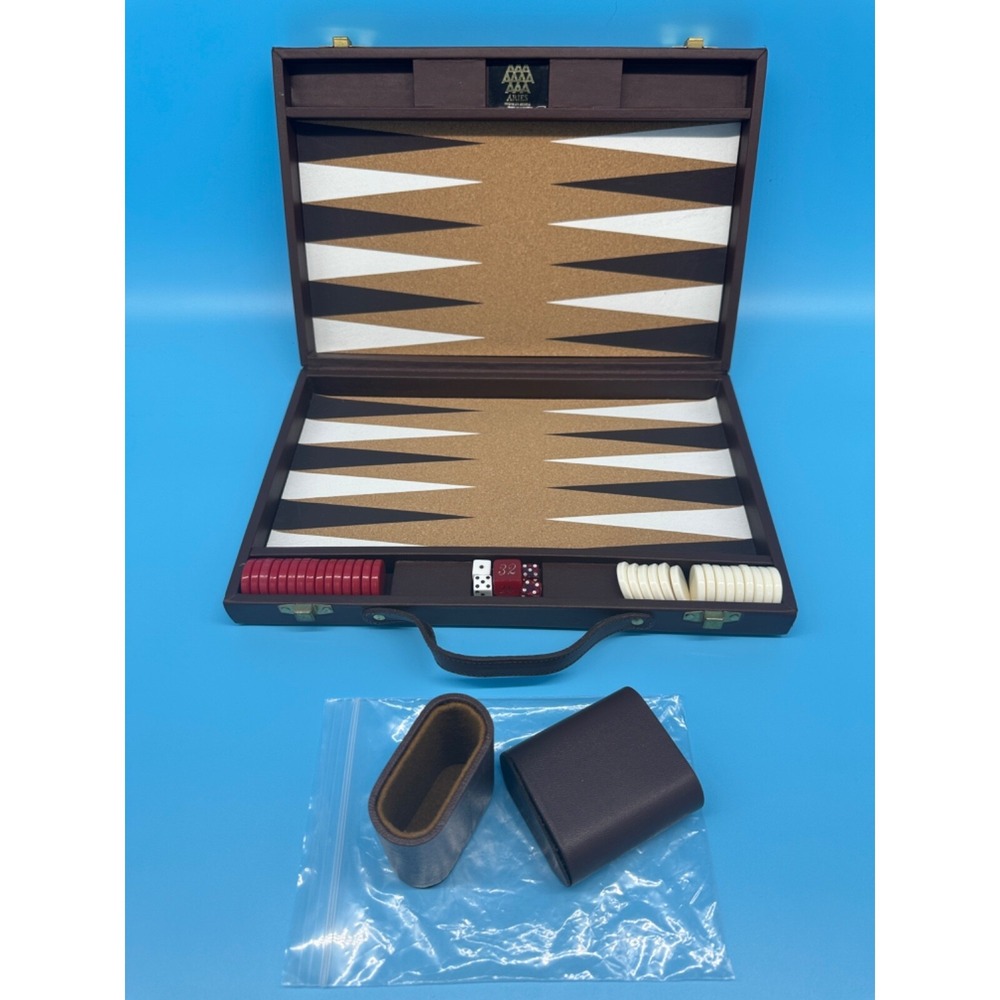 Vintage‎ Aries Backgammon Large Game Set Made In Mexico